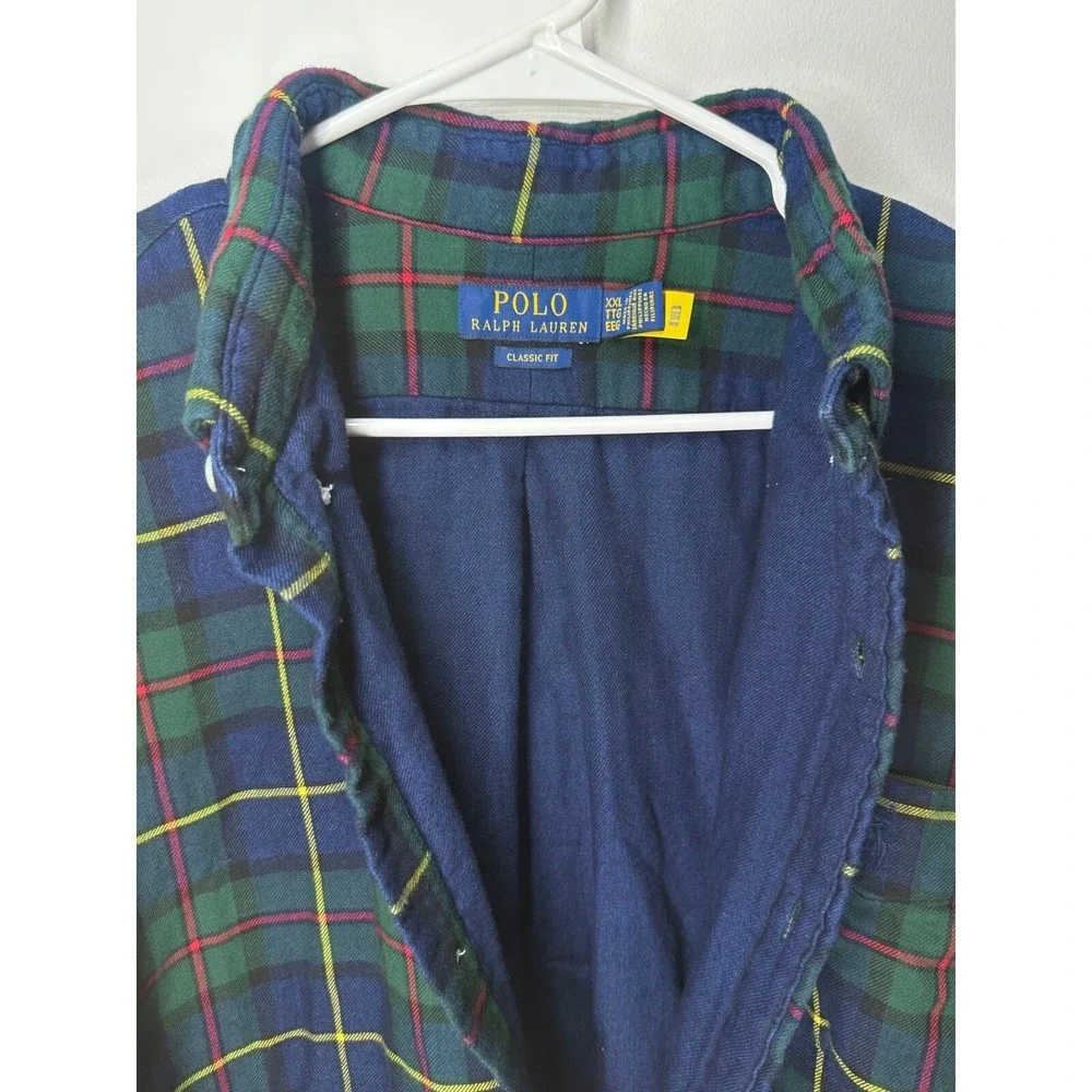 Polo Ralph Lauren‎ Classic Fit Checked Double Faced Shirt Men's 2XL